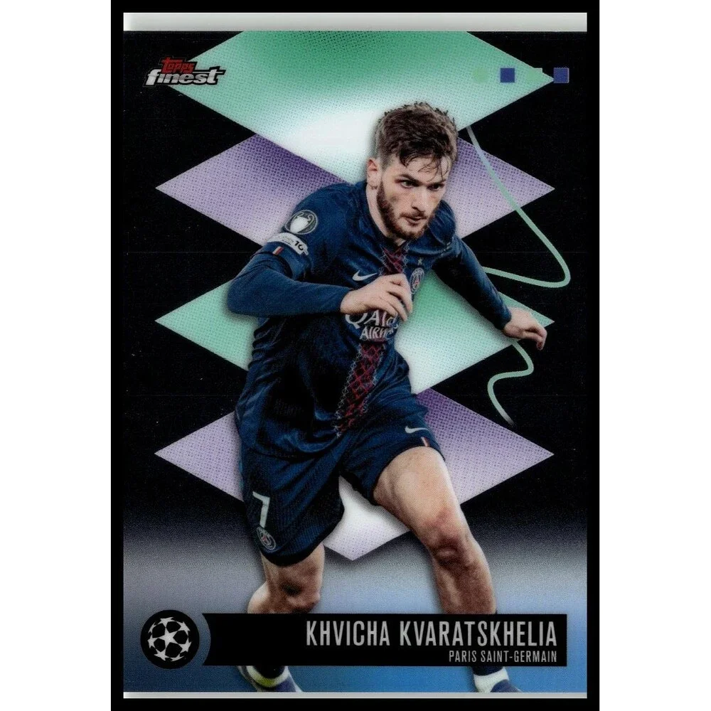 2026 Topps Finest Khvicha Kvaratskhelia #559 Paris Saint-Germain Rare